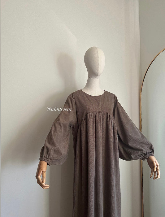 Winter Abaya - Balloon Sleeve